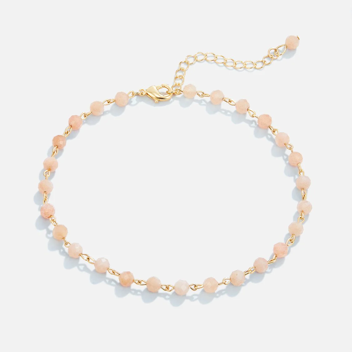 Blush Pink 18K Gold Anklet