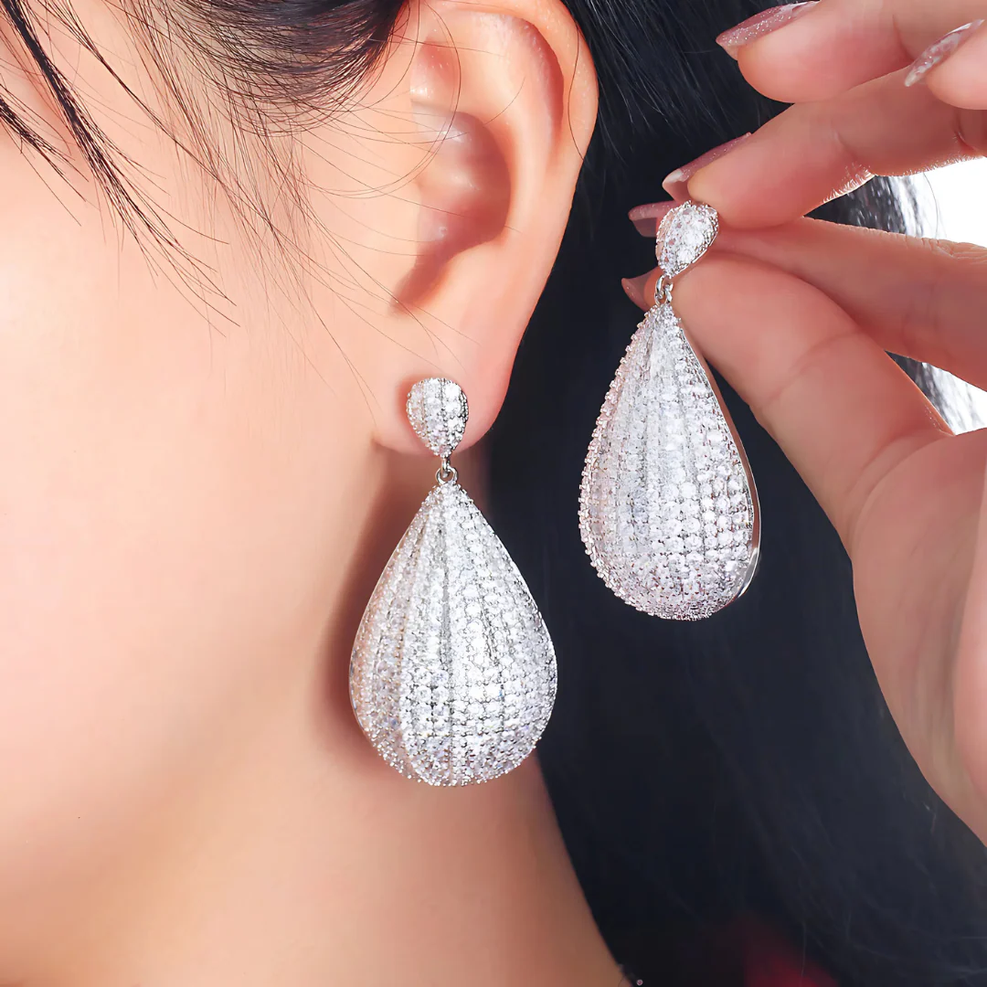 Amira Frost Drop Earrings