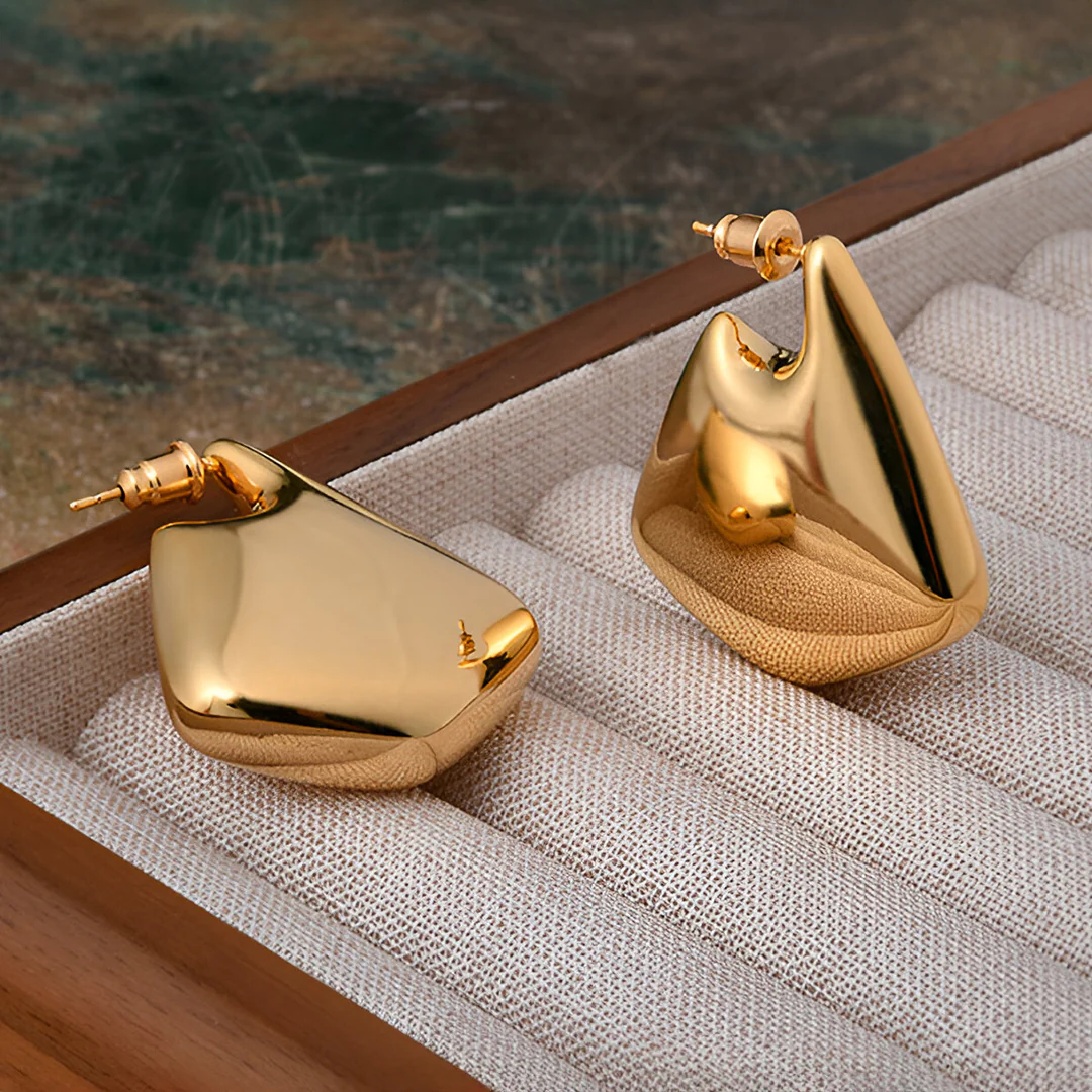 Selena Sculptural Drop Earrings