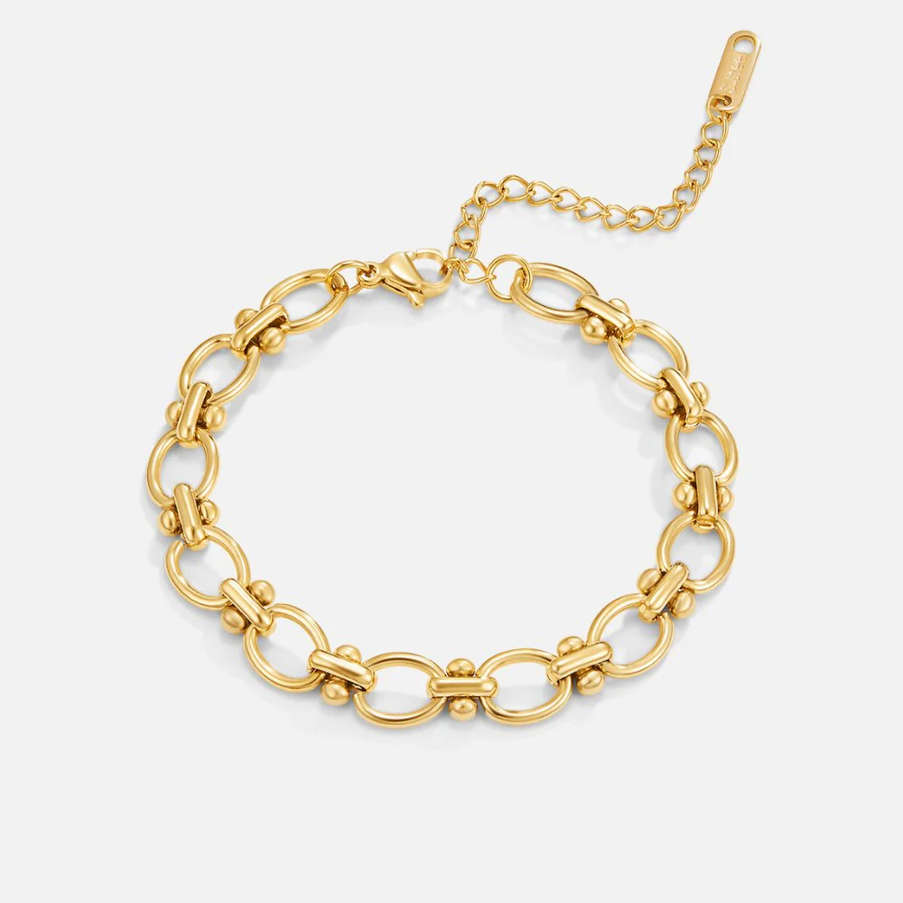 Gold Link Chain Bracelet