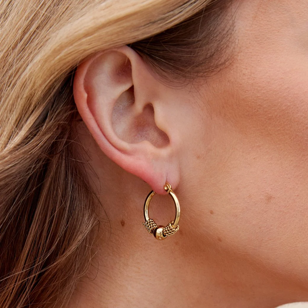 Selena Gold Hoop Earrings