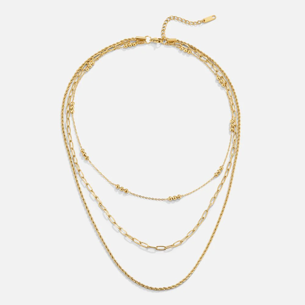 Sofia Gold Multi Layered Necklace