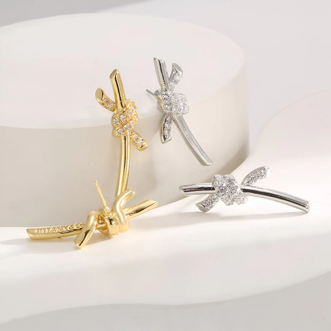 Lyra Twist Climber Earrings