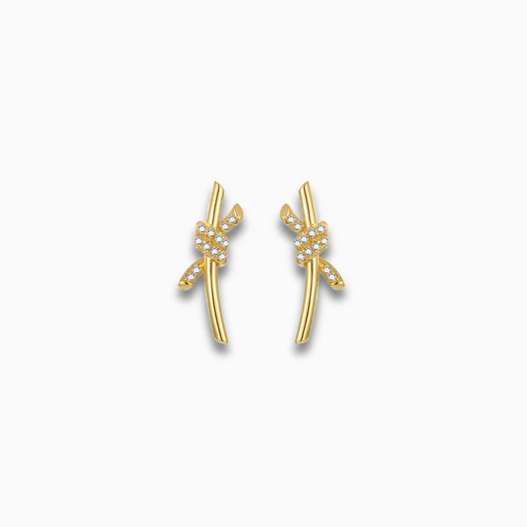 Lyra Twist Climber Earrings