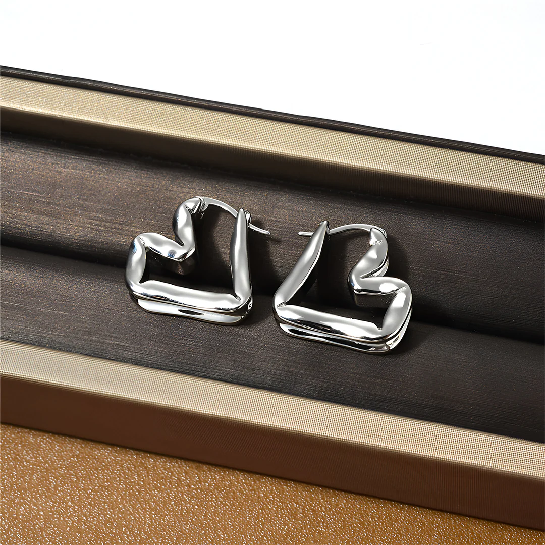 Lina Abstract Hoop Earrings