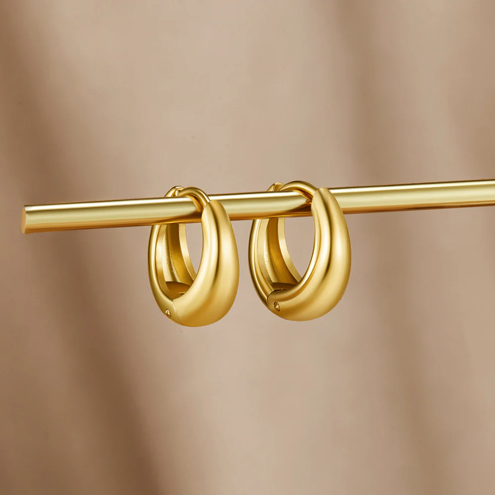 Audrey Gold Hoop Earrings