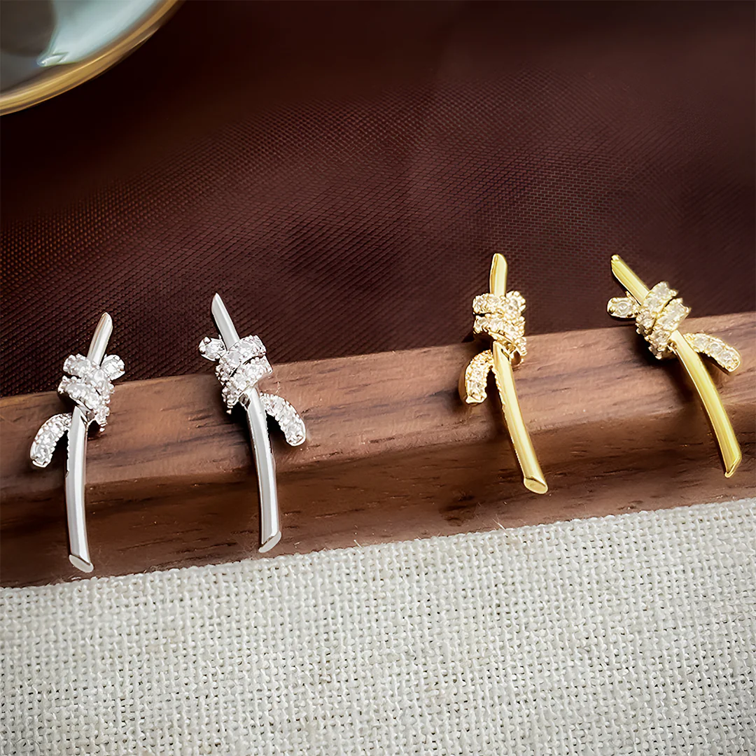 Lyra Twist Climber Earrings