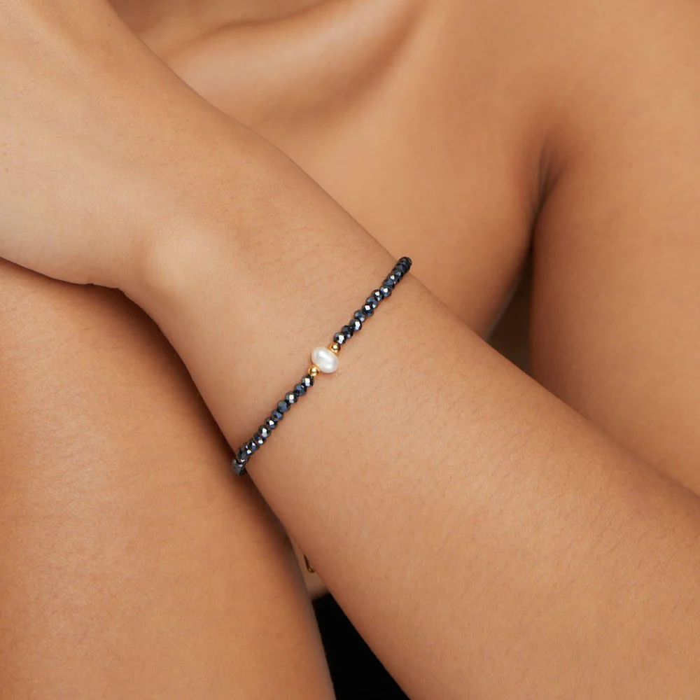 Midnight Pearl Bracelet