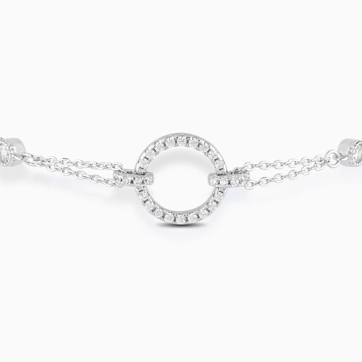 Scintillante Open Circle Pendant Bracelet