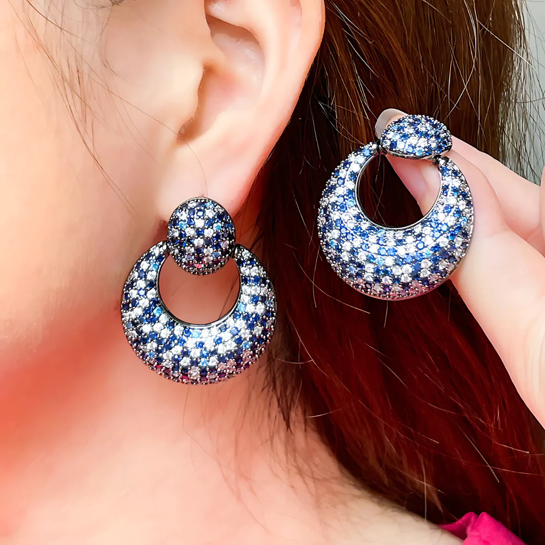 Astera Noir Earrings