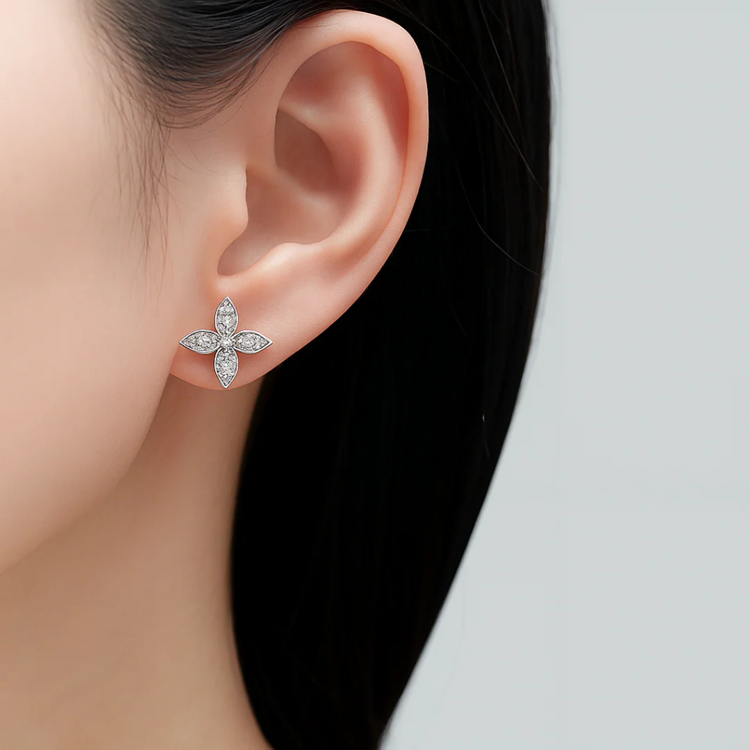 Lyra Bloom Frost Earrings