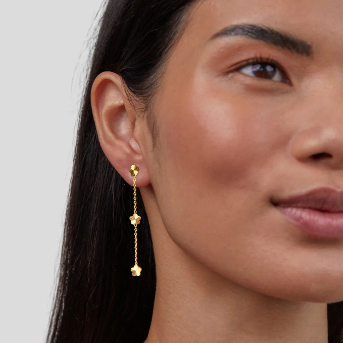 Flower Power Petal Drop Earrings