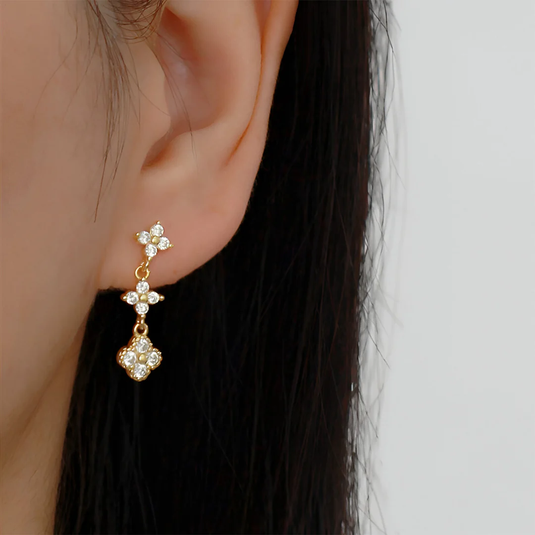Evelyn Crystal Bloom Earrings