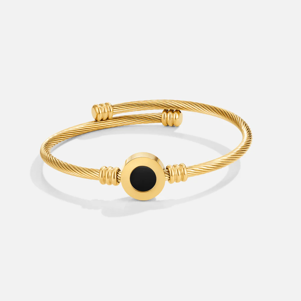 Melinda Gold Rotatable Bangle