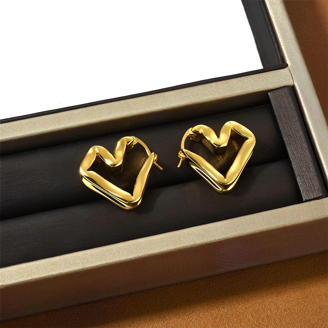 Lina Abstract Hoop Earrings