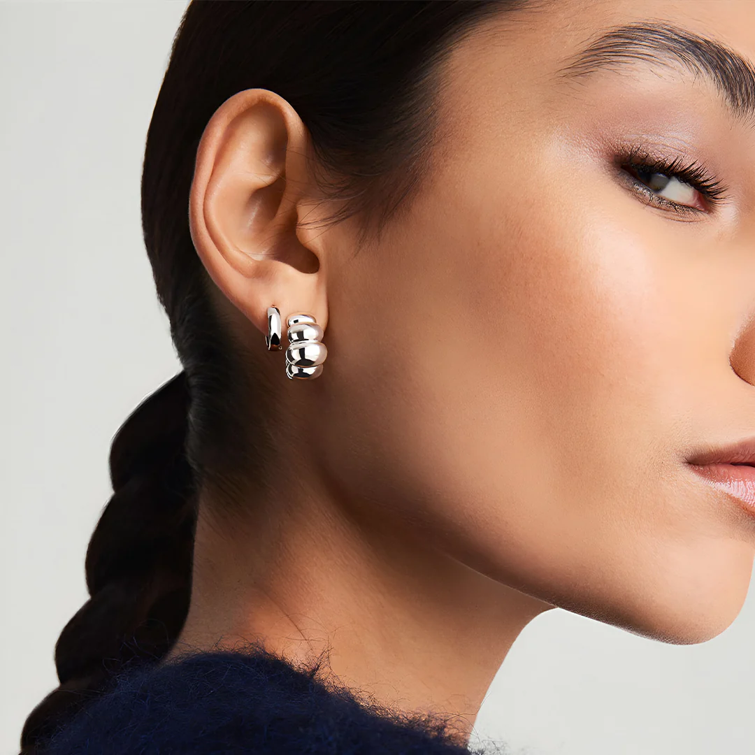 Marcelline Bubble Hoop Earrings