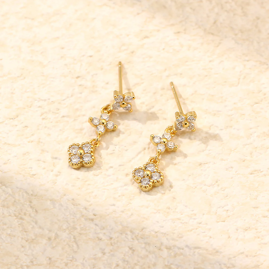 Evelyn Crystal Bloom Earrings