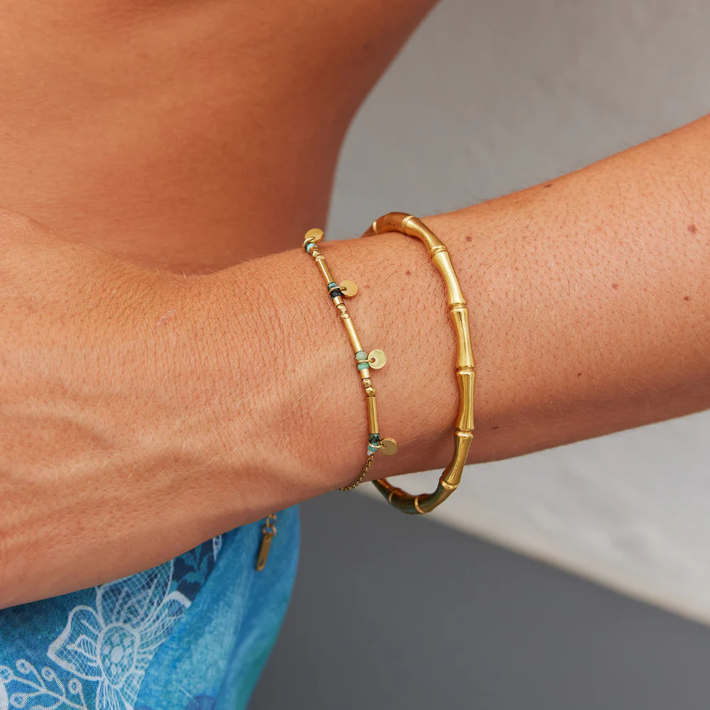 Neri Gold Disc Bracelet