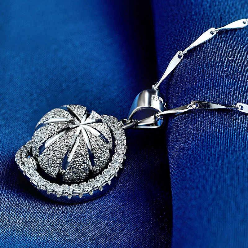 Brilliant Basketball Necklace