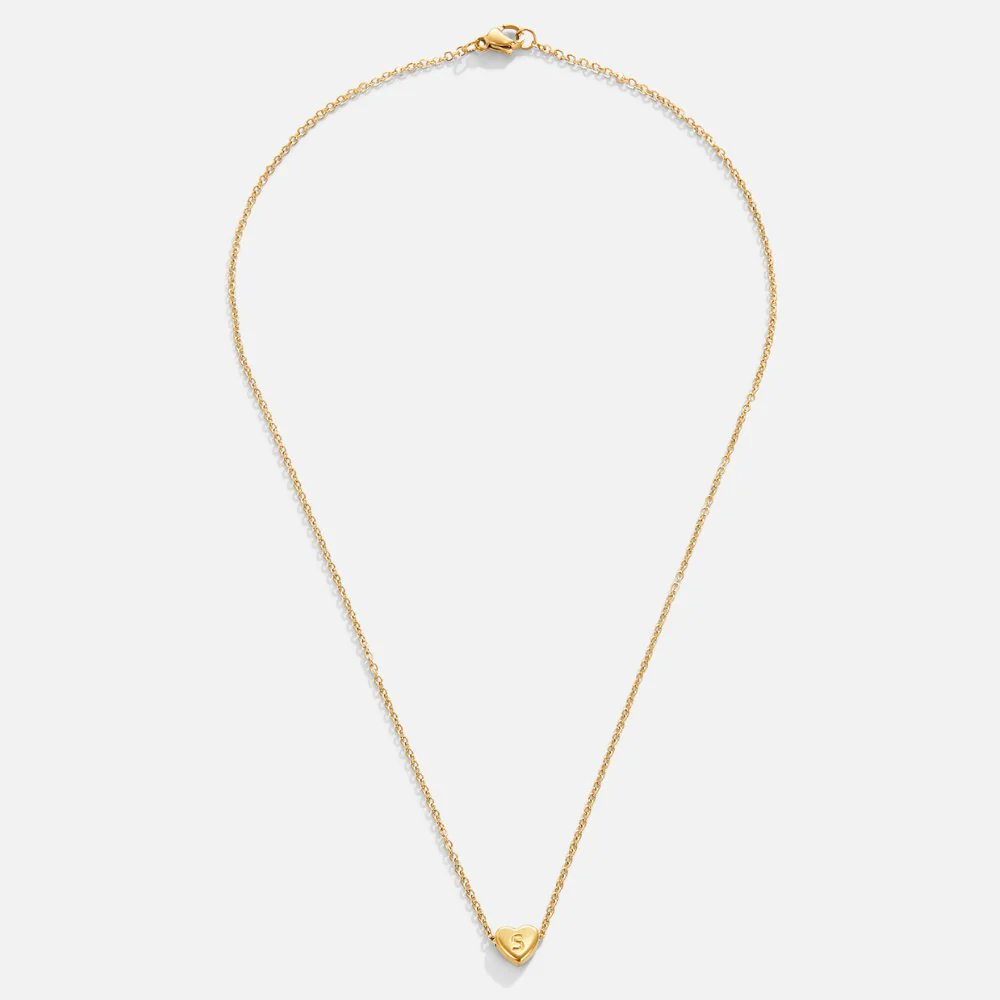 Letter Heart Necklace