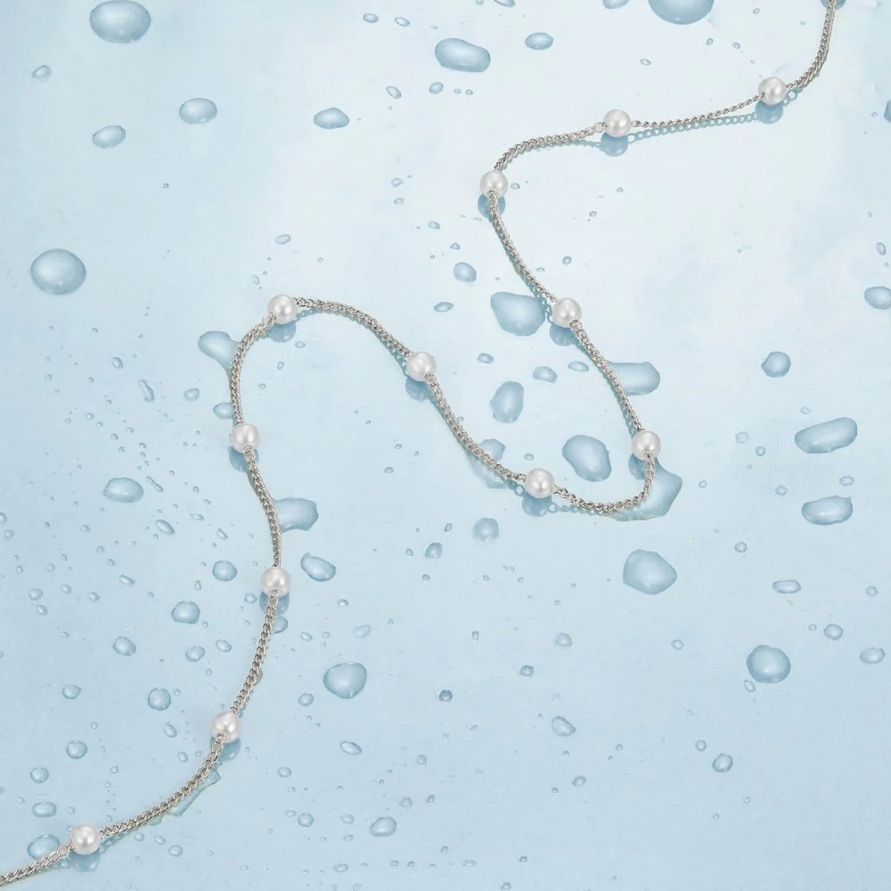 Nura Pearl 18K Silver Necklace