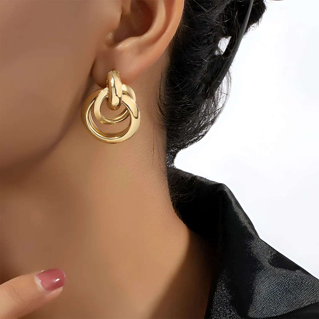 Rhea Loop Echo Earrings