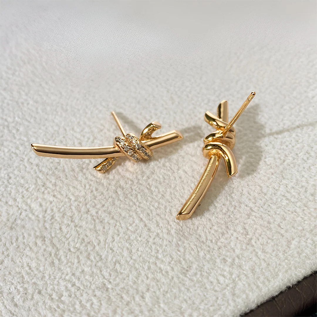 Lyra Twist Climber Earrings