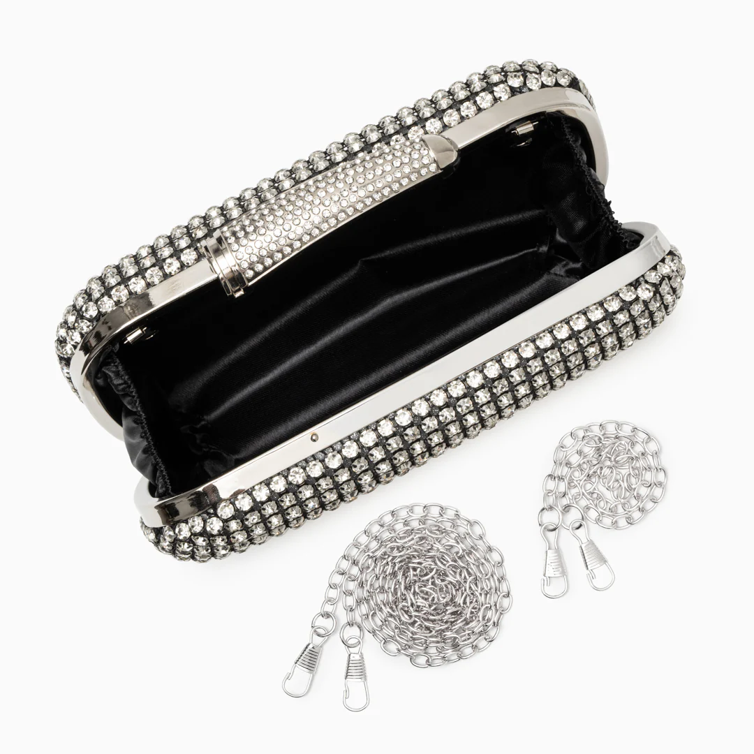 Sara Diamond Encrusted Clutch Bag