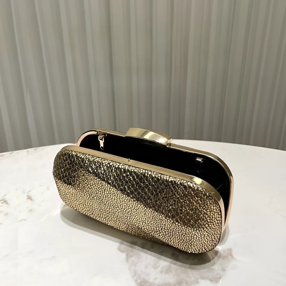 Aurum Crush Clutch Bag