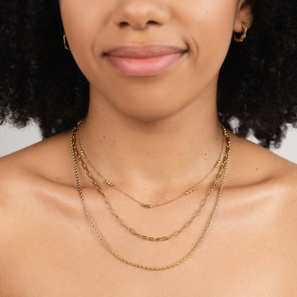 Sofia Gold Multi Layered Necklace