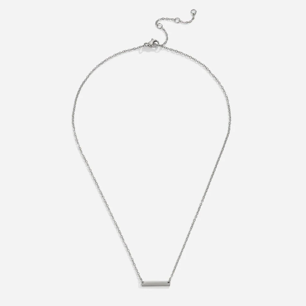 Rina Silver Bar Necklace
