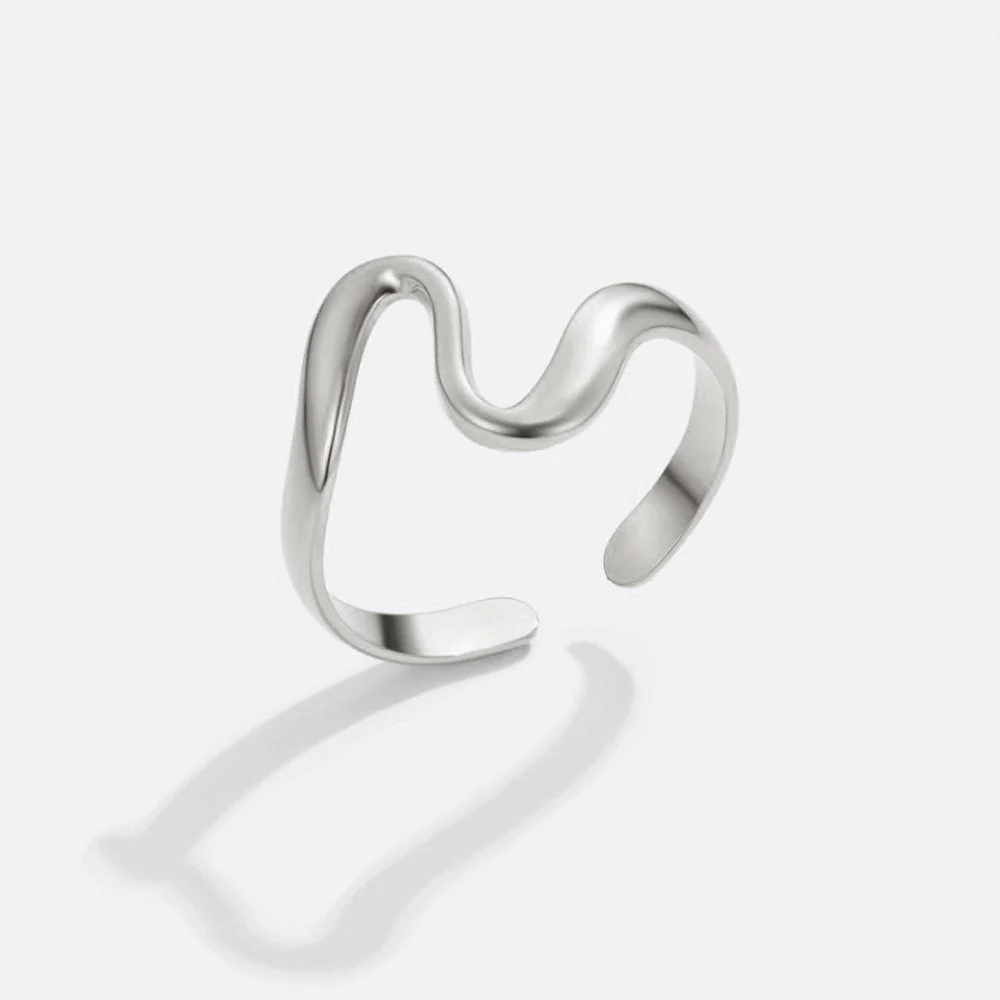 Silver Wave Ring