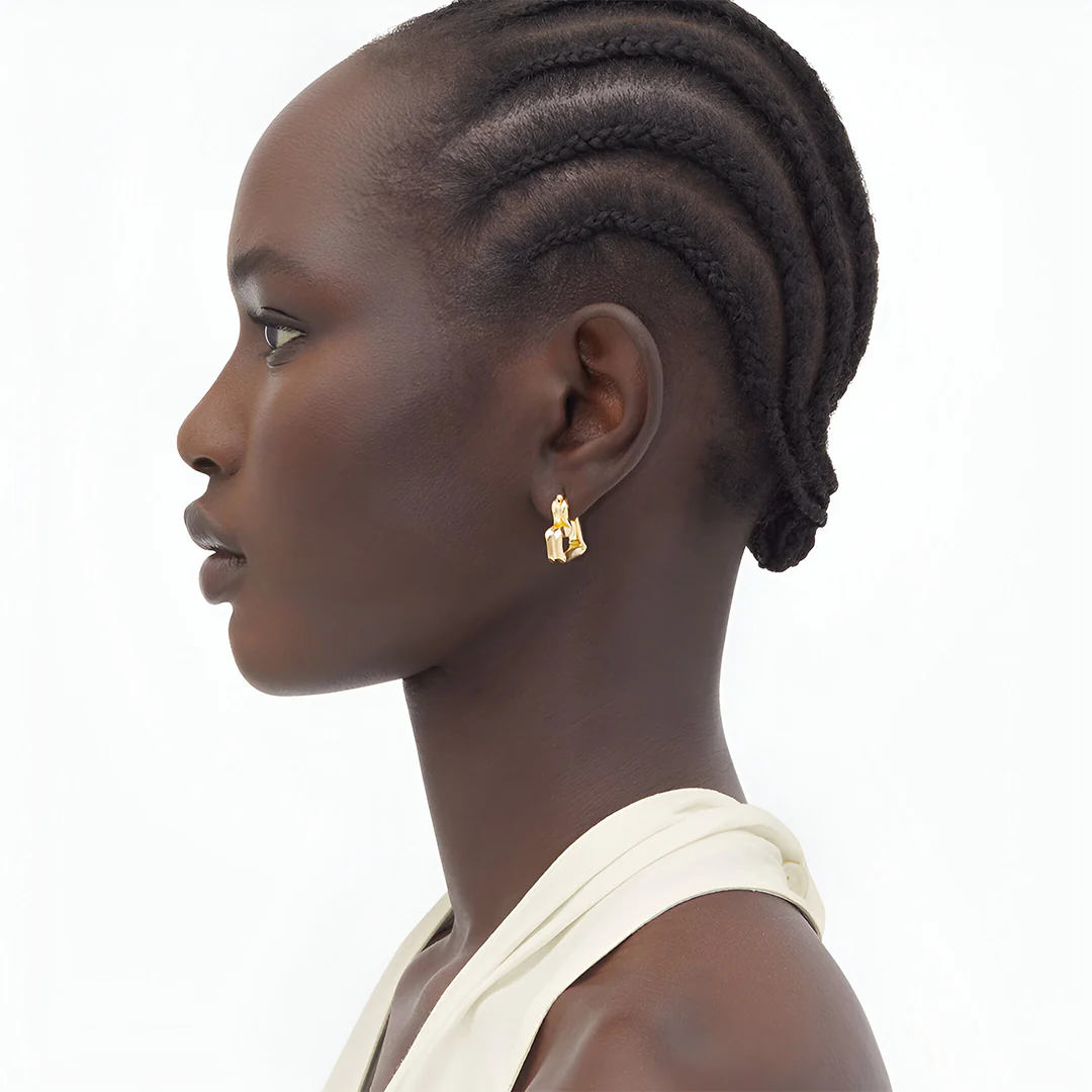 Lina Abstract Hoop Earrings