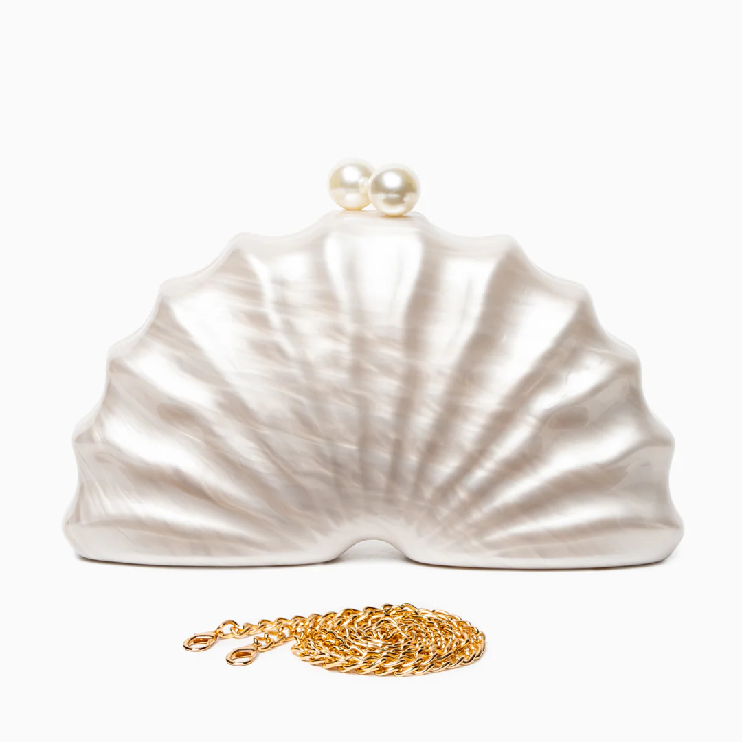 Chloe Shell Clutch Bag