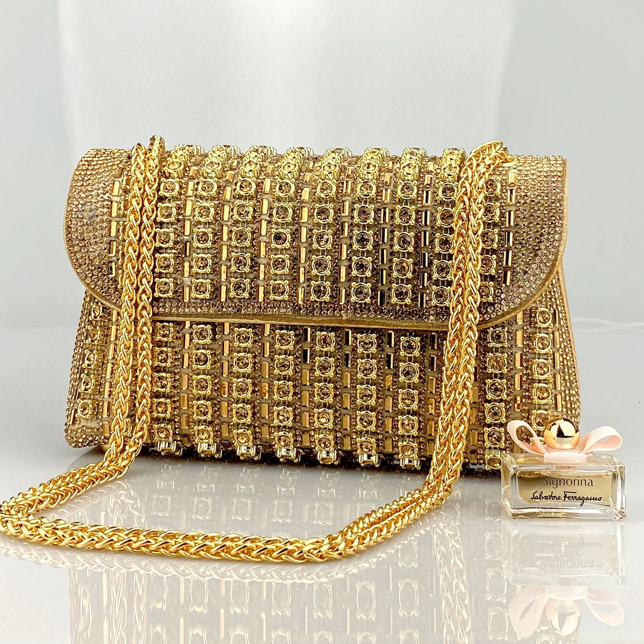 Chantal Diamond Clutch Bag
