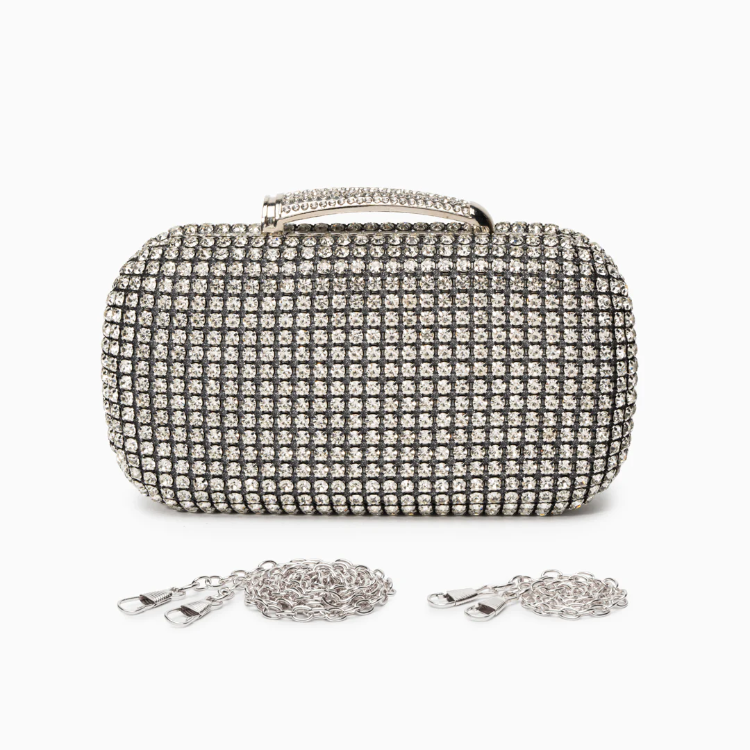 Sara Diamond Encrusted Clutch Bag