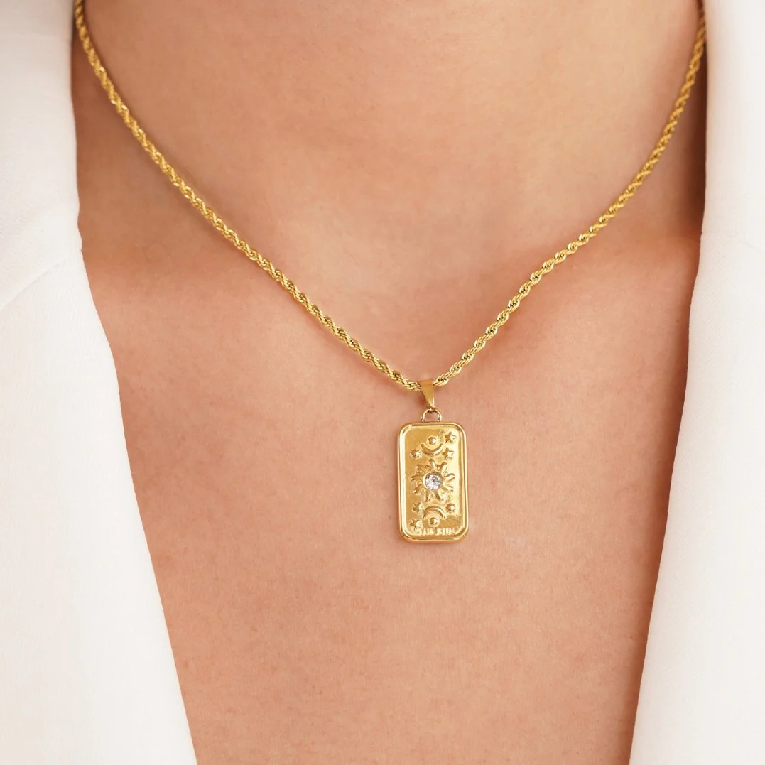 ‘The Sun’ Tarot Pendant Necklace
