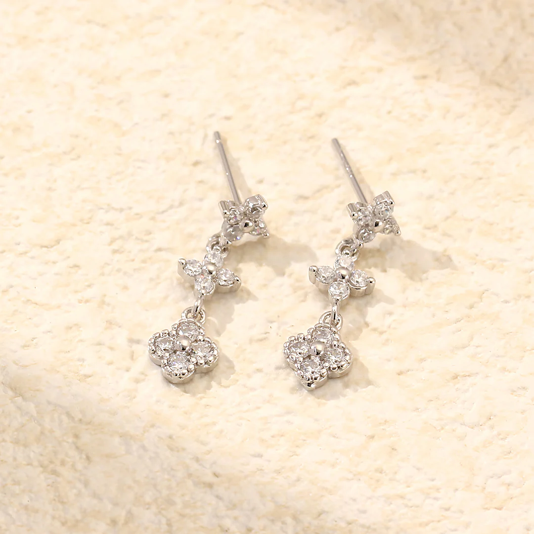 Evelyn Crystal Bloom Earrings