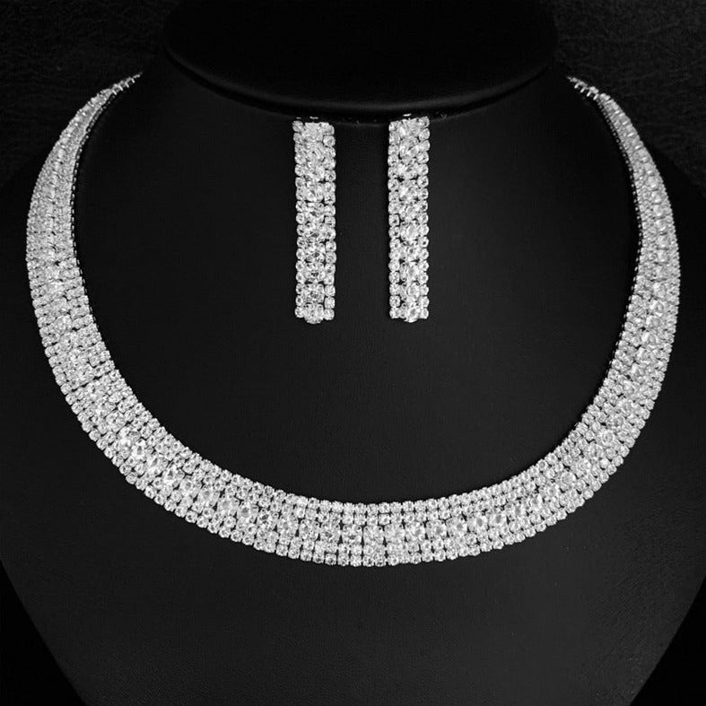 Luxury Rhinestones Jewelry Set