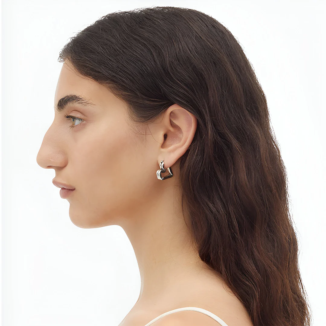 Lina Abstract Hoop Earrings