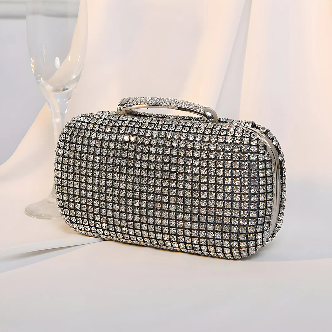 Sara Diamond Encrusted Clutch Bag