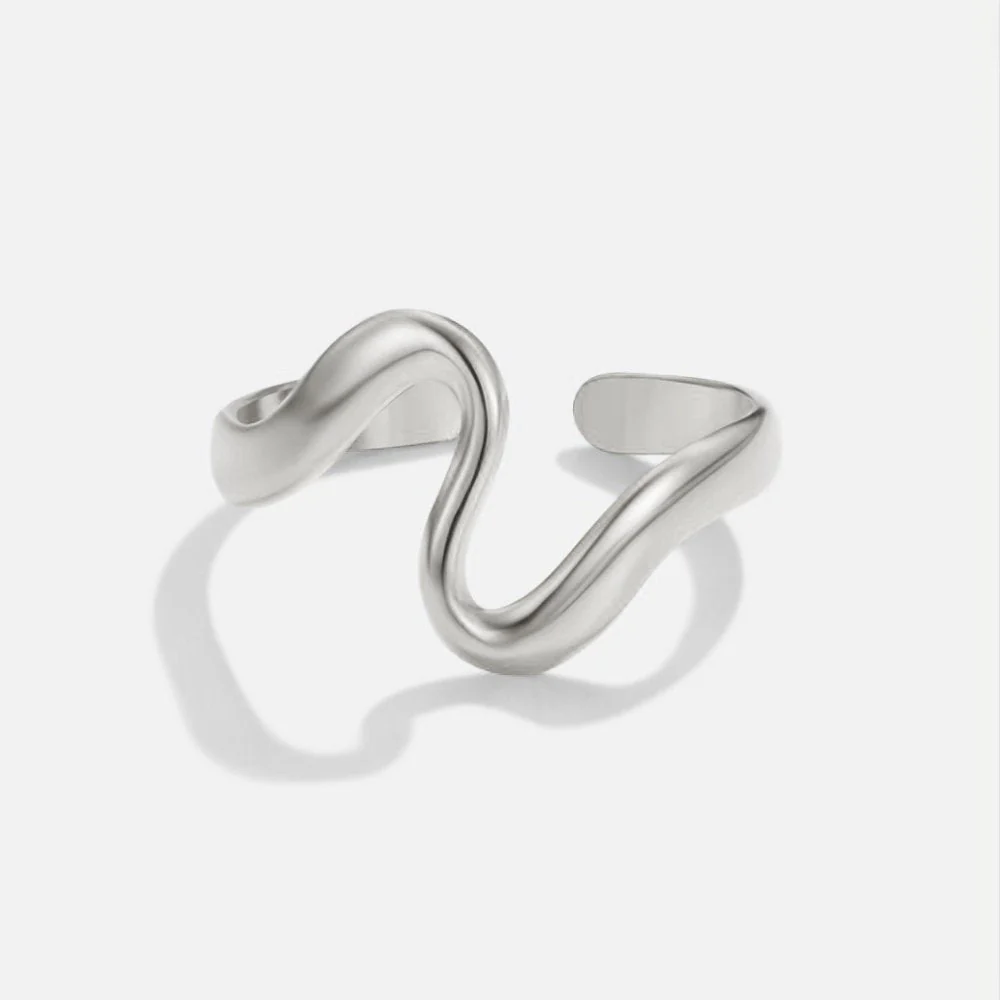 Silver Wave Ring