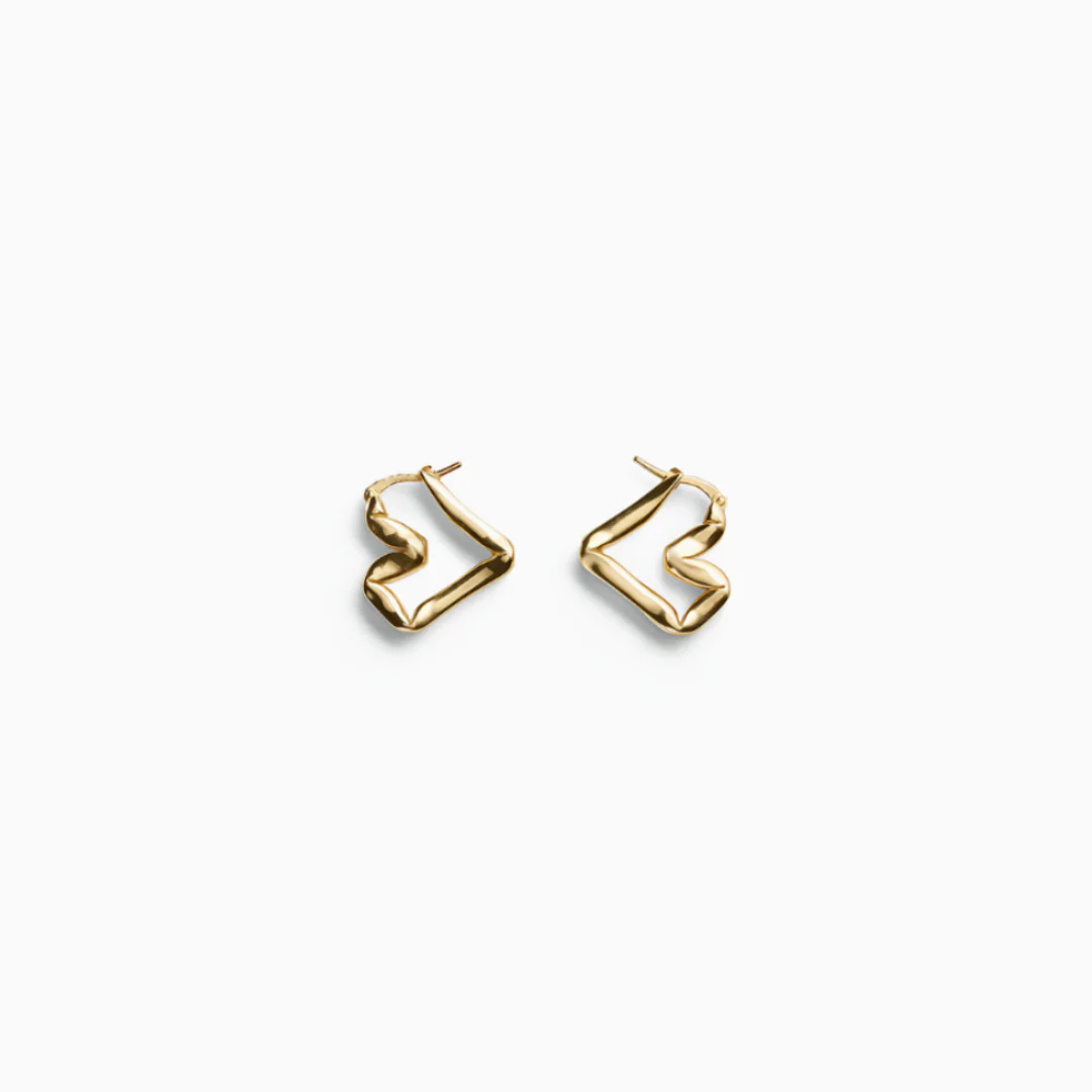 Lina Abstract Hoop Earrings