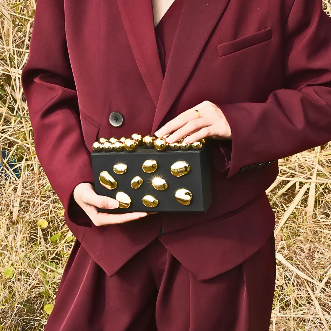 Verdant Orbit Clutch Bag