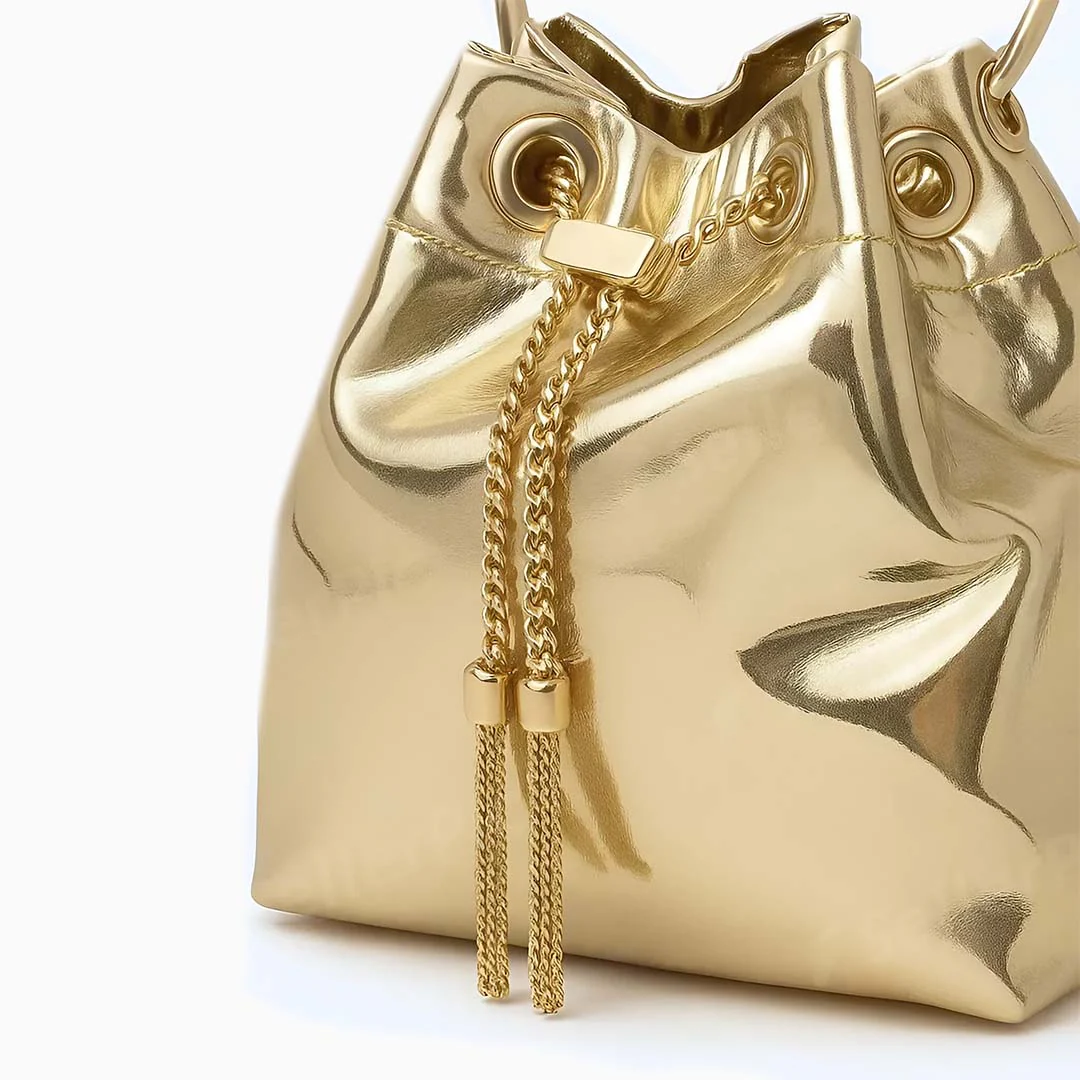 Delaney Metallic Handbag