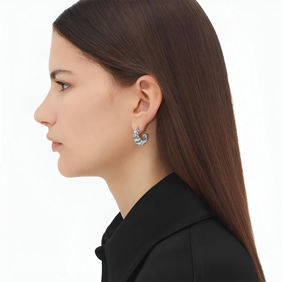 Natalie Spiral Hoop Earrings