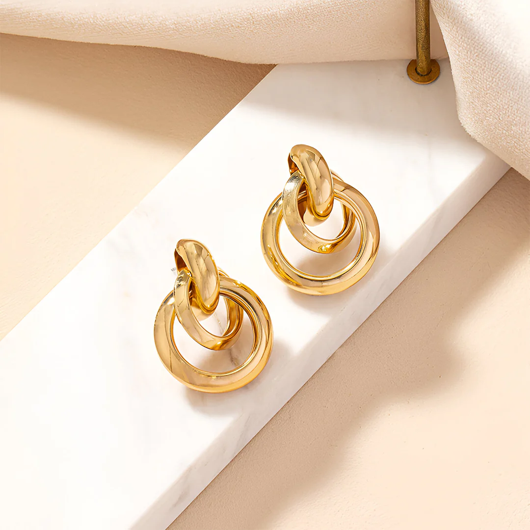 Rhea Loop Echo Earrings