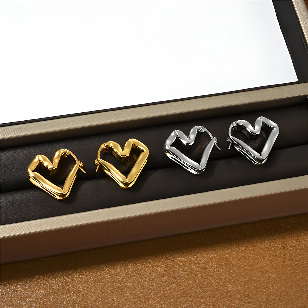 Lina Abstract Hoop Earrings