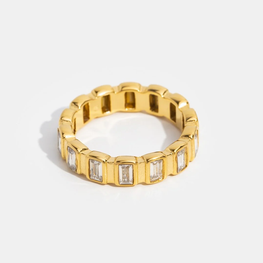 Gigi Square Crystal Ring