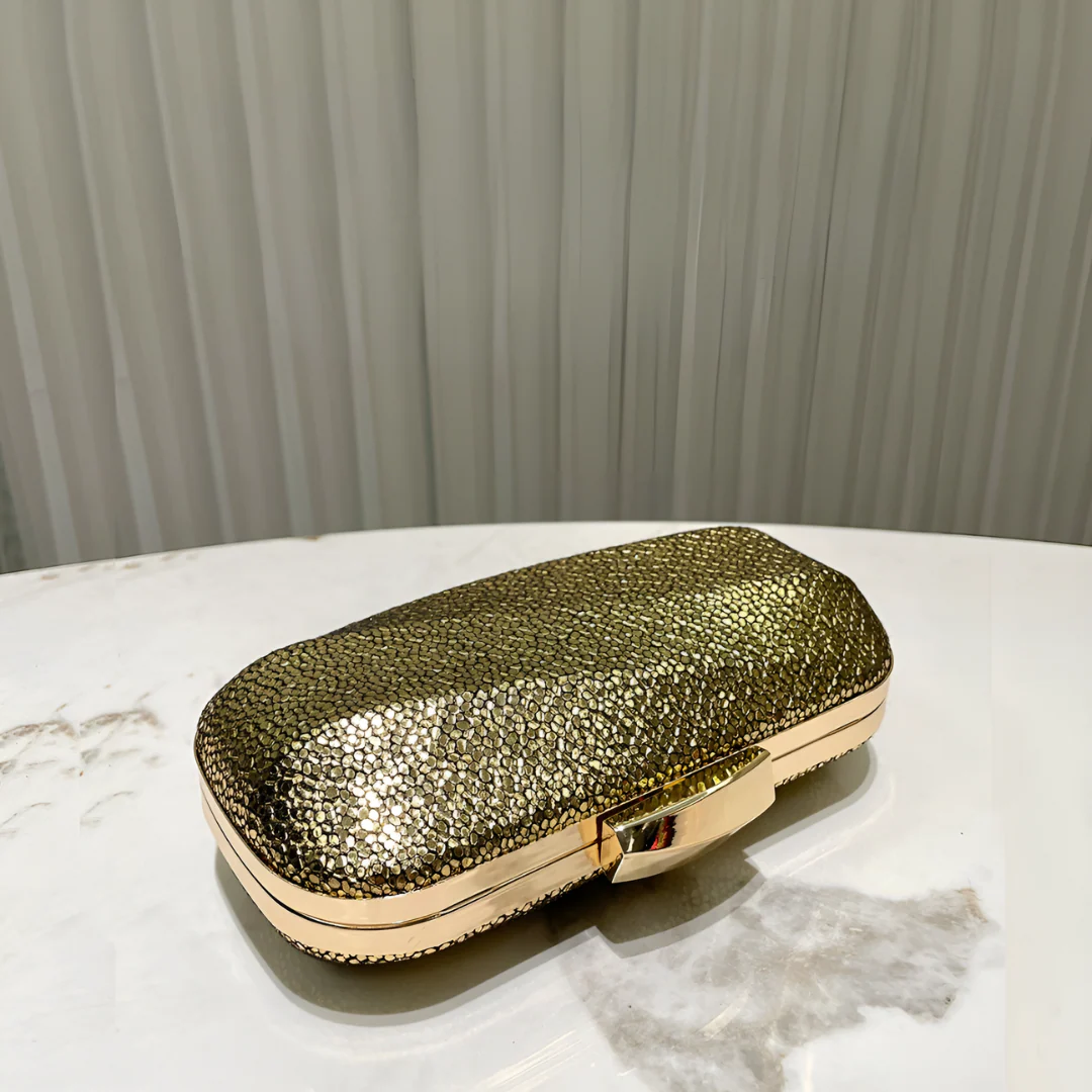 Aurum Crush Clutch Bag
